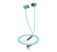 Havit E303P - Écouteurs avec micro - intra-auriculaire - filaire - jack 3,5mm - isolation acoustique - bleu