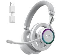 Havit Fuxi-H8 (White) Casques Sans fil et filaire Arceau Gaming USB Type-C Bluetooth Blanc