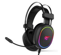 Havit Gaming Headphone RGB Black 2016D Casque avec Fil Arceau Jouer Noir