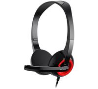 Havit H202d (Black) Casques Avec fil Arceau Appels/Musique Noir, Rouge
