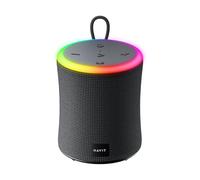 Havit SK832BT Enceinte Bluetooth - Lumières RVB, son stéréo puissant, étanche, batterie 1800 mAh, microphone intégré, TWS, USB, AUX, MicroSD - Noir