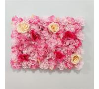 HAVLOC 4 pièces 40X60cm Fleur Artificielle Panneaux muraux Fleur Mur Tapis Soie Rose Fleur Panneaux pour Toile de Fond Mariage Mur décoration de la Maison