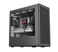 HAVN Boîtier PC BF 360 Flow High Airflow ATX Mid Tower - Cadre en acier SGCC semi-ouvert - Gestion des câbles simple - 2 ventilateurs de 180 mm - 1 ventilateur de 140 mm - Supports de radiateur de 360