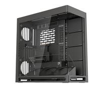 HAVN HS 420 VGPU Boîtier PC ATX à Double Chambre Noir | Kit GPU Vertical PCIe 5.0, 11 Ventilateurs de 140 mm et 3 Supports de radiateur de 420 mm, Gestion des câbles simpliCable, Verre trempé, hub de