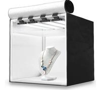 HAVOX Studio Photo HPB-40XD - 40x40x40cm - Boîte à lumière LED 5500K 26000lm - Lightbox Portable avec 4 Panneaux inclinables - Mini Studio e-Commerce - Shooting Produit Amazon, packshot, Fond Blanc