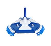 Havrlqi Tête d'aspiration de piscine avec brosse latérale, poignée de direction universelle et adaptateur de tuyau rotatif universel, raccorde un tuyau de 3,8 cm, 3,8 cm (sans danger pour la piscine