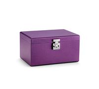 HAVVMK Boîte à Bijoux verrouillable, boîte de Rangement à Quatre Niveaux, Peut contenir des bagues, des Bracelets, des Colliers, des Boucles d'oreilles et des Montres. Grand Coffret à bij