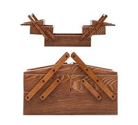 HAVVMK Coffret à Bijoux, boîte à Bijoux, Organisateur de Bijoux, 2 en 1, Grand Coffret à Bijoux en Bois avec poignée, vitrine à Bijoux Multifonction, boîte de Rangement