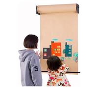 HAVVMK Distributeur de Papier Kraft Mural de 30 cm, 60 cm, 90 cm, 120 cm de Large, avec Cutter, pour listes de Courses, Dessins, menus de Restaurant