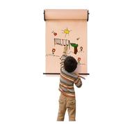 HAVVMK Distributeur et Coupe-Rouleau de Papier Kraft Mural pour Dessin et Prise de Notes DIY, Support de Papier de boucherie Blanc à Suspendre