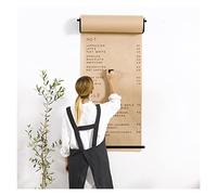HAVVMK Distributeur Mural de Rouleaux de Papier Kraft pour Restaurants et Studios. Idéal pour Les listes de Choses à Faire, Les listes de Courses, Les menus et Les projets artistiques pou