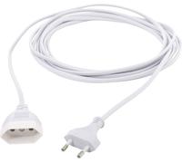 HAWA R699 alimentation Rallonge 2.5 A blanc 5.00 m H03VVH2-F 2X 0,75 mm² plat