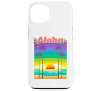 Hawaï Aloha Palmiers Plage Pacifique Sud Polynésie Souvenir Coque pour iPhone 13