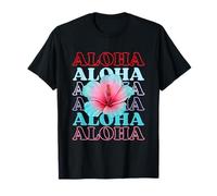 Hawaï Aloha State-of Mind Summer Palm Retro Floral Paradise T-Shirt