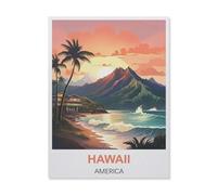 Hawaï Américain，Puzzle 1000 Pièces Adultes,Jigsaw Puzzle DIY Jouets Enfants Cadeaux Accueil Décors Jouets Jeux Amusants Grand Cadeau Éducatif pour Enfants Impossible Puzzle（50x70cm）-IA64