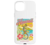 Hawaï Gecko Hibiscus Plage Tropical Hawaï Aloha Spirit Coque pour iPhone 15 Plus