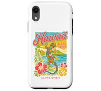 Hawaï Gecko Hibiscus Plage Tropical Hawaï Aloha Spirit Coque pour iPhone XR