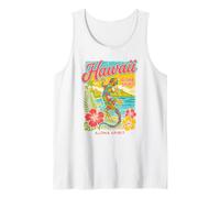 Hawaï Gecko Hibiscus Plage Tropical Hawaï Aloha Spirit Débardeur