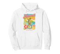 Hawaï Gecko Hibiscus Plage Tropical Hawaï Aloha Spirit Sweat à Capuche