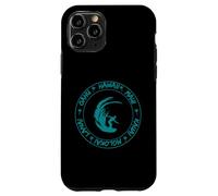 Hawaï, Maui, Molokai, Lanai, Oahu Surfer avec Big Wave Coque pour iPhone 11 Pro