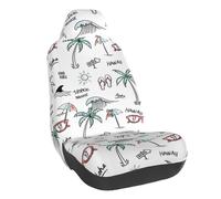 Hawaï Palm Trees Flip Flops Housses de siège auto pour voitures, VUS et camions, housses de siège avant de voiture, accessoires de voiture pour homme et femme