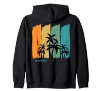 Hawaï Palmiers Île Tropicale Souvenir Aloha Vacances Cadeau Sweat à Capuche