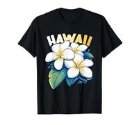 Hawaï Plumeria Frangipanier Fleur Maui Kauai Aloha Surfer T-Shirt