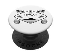 Hawaï Tortue Marine Palmiers Île Aloha Souvenir PopSockets PopGrip Adhésif