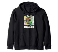 Hawaï Tribal Tigre Requin Art Hawaiian Island Ocean Warrior Sweat à Capuche