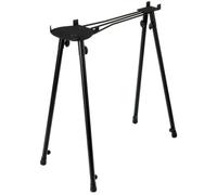 Hawaïenne Guitare Lap Steel Pied de Guitarre Réglable en Hauteur 75-120cm Noir