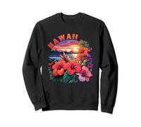 Hawaii Aloha Fleur hawaïennes tropicales Hibiscus Orchidée Sweatshirt
