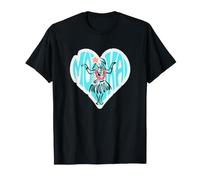Hawaii Aloha Hula Dance Hula Girl Noir Mignon Coeur Hula Leçon Hawaïenne Fleurs du Sud Populaire Tropical T-Shirt