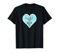 Hawaii Aloha Hula Dance Hula Girl Noir Mignon Coeur Hula Leçon Hawaïenne Fleurs du Sud Populaire Tropical T-Shirt Graphique avec Valeur