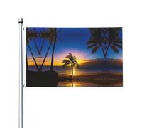 Hawaii Beach 0,9 x 1,5 m Impression recto-verso Citi, légère et élégante, lumineuse et ne se décolore pas facilement