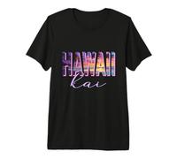 Hawaii Beaches Retro Sunset Tropical T-Shirt Haut de Gamme