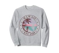Hawaii Boho State 1959 Chemise Hula Volcano Tropical Sweatshirt