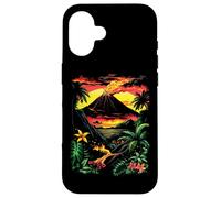 Hawaii Carte Postale Volcans Lava Flows Volcano Coque pour iPhone 16
