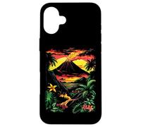 Hawaii Carte Postale Volcans Lava Flows Volcano Coque pour iPhone 16 Plus