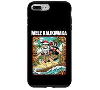 Hawaii Christmas Surf Santa Mele Kalikimaka Tiki Hawaii Coque pour iPhone 7 Plus/8 Plus