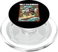 Hawaii Christmas Surf Santa Mele Kalikimaka Tiki Hawaii PopSockets PopGrip pour MagSafe