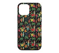 Hawaii Hibiscus Palm Planche de Surf Ukulélé Surfer Hawaïen Coque pour iPhone 12 Mini