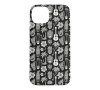 Hawaii Hibiscus Palm Planche de Surf Ukulélé Surfer Hawaïen Coque pour iPhone 15 Plus