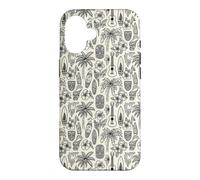 Hawaii Hibiscus Palm Planche de Surf Ukulélé Surfer Hawaïen Coque pour iPhone 16