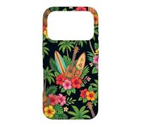 Hawaii Hibiscus Palm Planche de Surf Ukulélé Surfer Hawaïen Coque pour iPhone 17 Pro