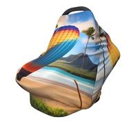 Hawaii Hot Air Balloon Housse de chaise de poussette/couverture d'allaitement polyvalente entièrement imprimée spécialement conçue pour votre bébé