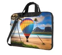 Hawaii Hot Air Balloon Sac pour ordinateur portable, sac à bandoulière multifonctionnel, 14,96 pouces de long, mallette, sac à main, sac à bandoulière