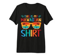 Hawaii Island Tropical Luau Beach Funny This is My Hawaiian Beach T-Shirt Haut de Gamme