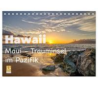 Hawaii - Maui Trauminsel im Pazifik (Tischkalender 2026 DIN A5 quer), CALVENDO Monatskalender: Maui gilt als die schönste Insel Hawaii´s. Lassen Sie ... Bildern durch das kommende Jahr begleiten.