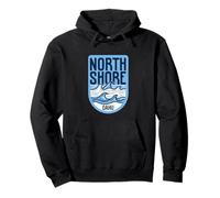 Hawaii North Shore Oahu Waves Vintage Surf Surf Surf Sweat à Capuche