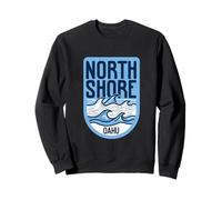 Hawaii North Shore Oahu Waves Vintage Surf Surf Surf Sweatshirt
